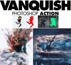 极品PS动作－水墨抽离：Vanquish Photoshop Action